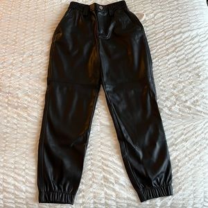 Bershka leather joggers women’s size XS